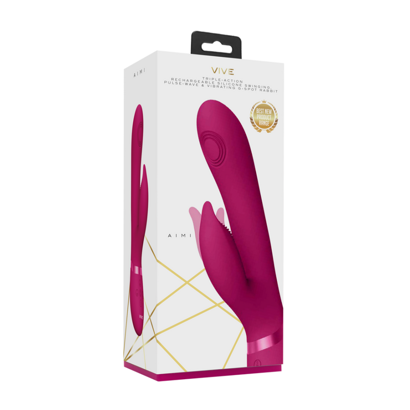 Aimi - Pulse Wave  Vibrating G-Spot Rabbit - Rose