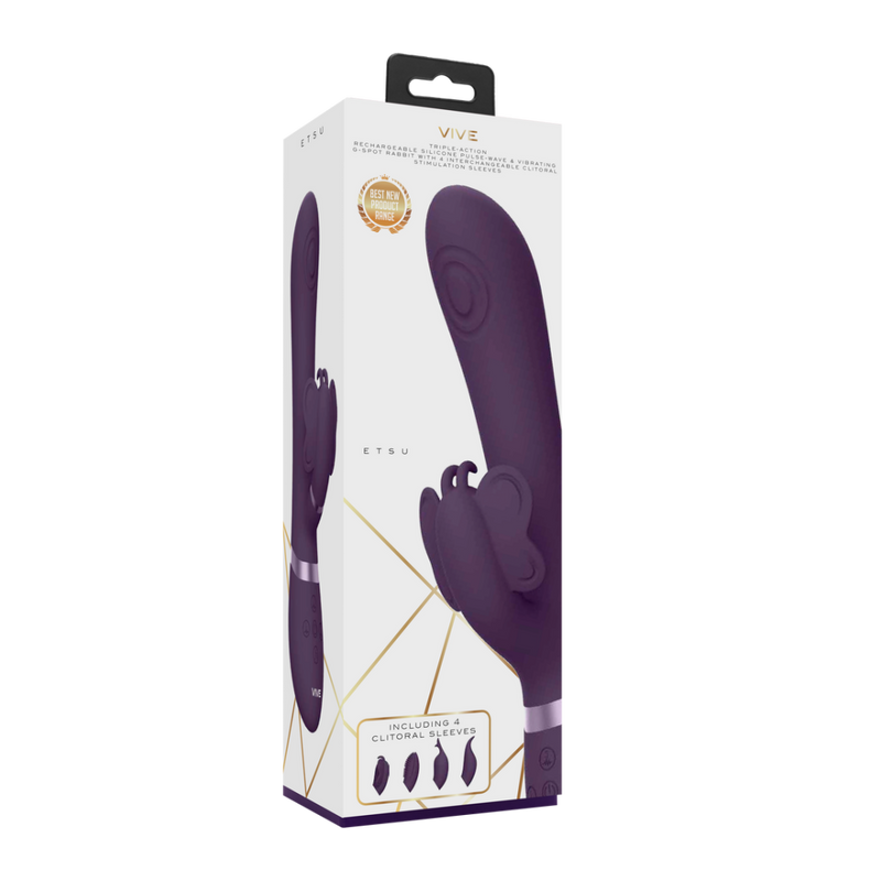 Etsu - Stimulateur de G-Spot et Clitoridien à Onde Pulsée - Violet