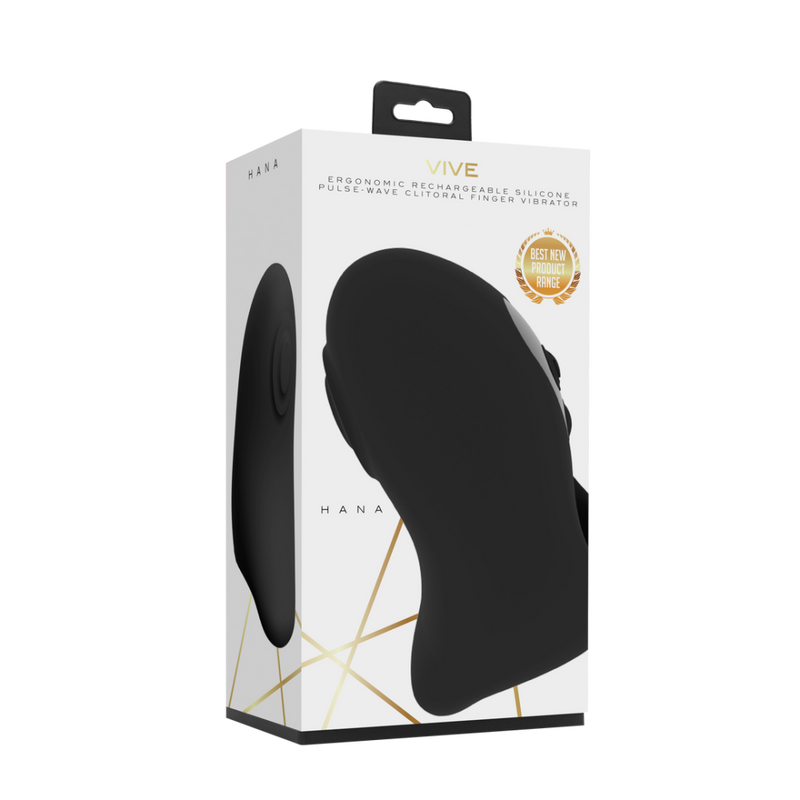 Hana - Vibromasseur à doigt à onde pulsée - Noir