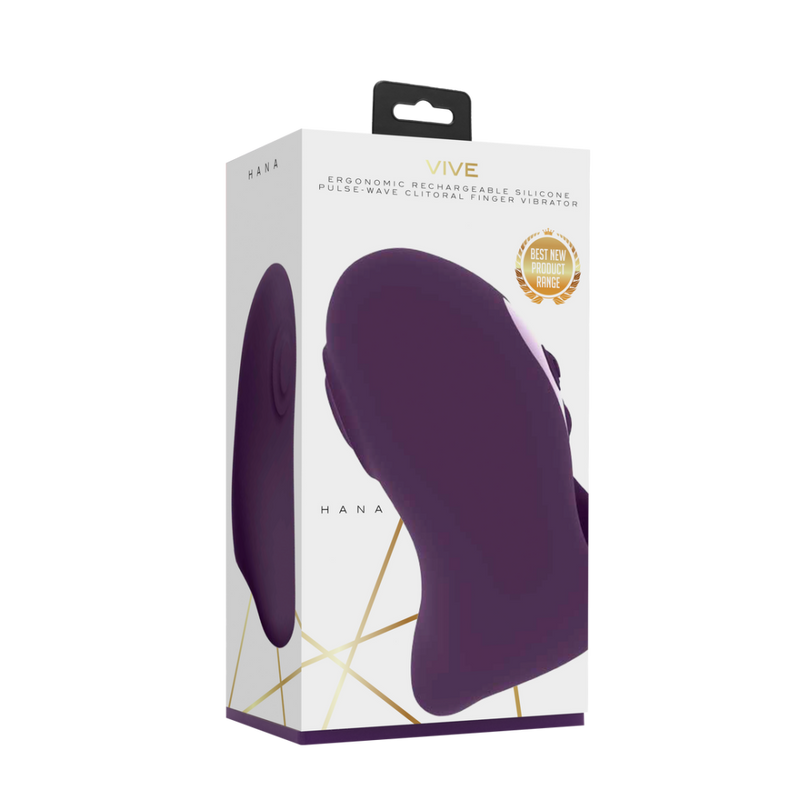 Hana - Vibrateur à Doigt à Vague de Pouls - Violet