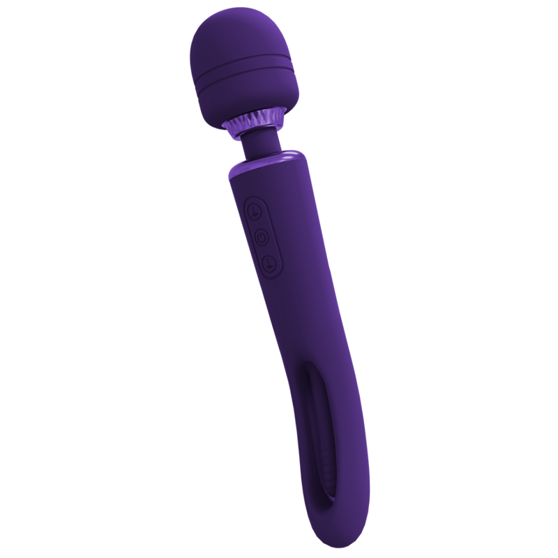 Kiku - Double Ended Wand avec Stimulateur Innovant pour le G-Spot - Violet