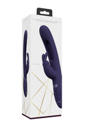 Mika - Triple Moteur - Rabbit Vibrant avec Stimulateur Innovant de Point G à Battement - Violet