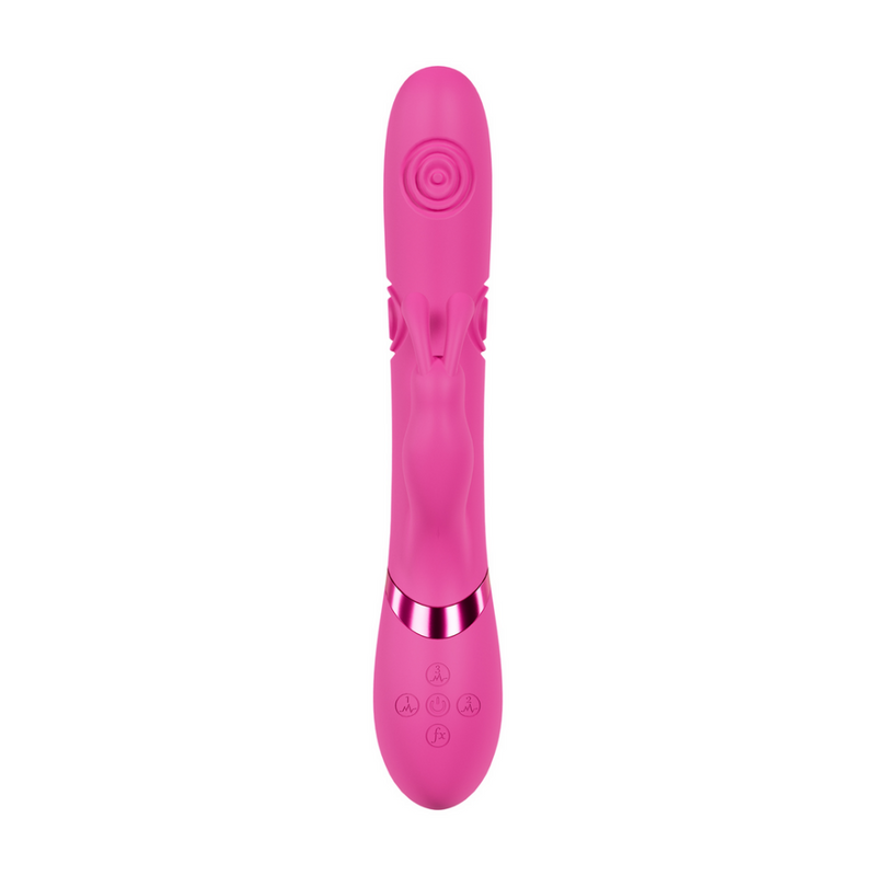 Mimi - Lapin vibrant et tapant pour le point G - Rose