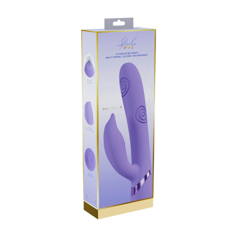 Pallina - Stimulateur Clitoridien Vibrant et Percutant pour le Point G - Lavande