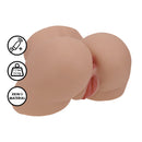 Bodyforms - Lux Arden - Masturbateur Vibrant à Double Entrée - 3,5 kg / 7,7 lbs - Beige