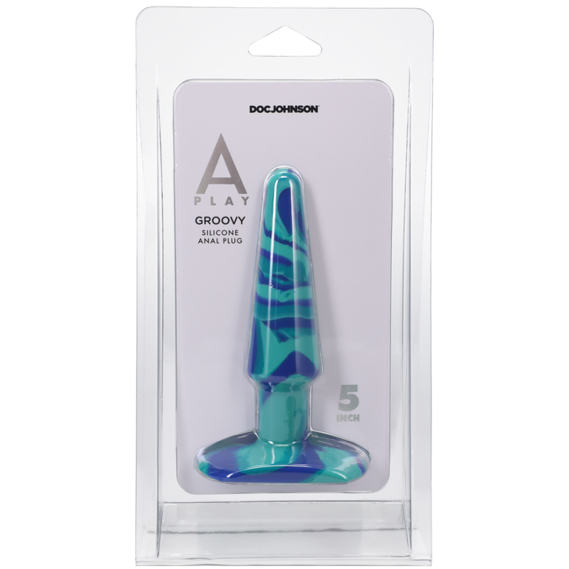 Groovy - Silicone Anal Plug - 5 / 12 cm - Océan