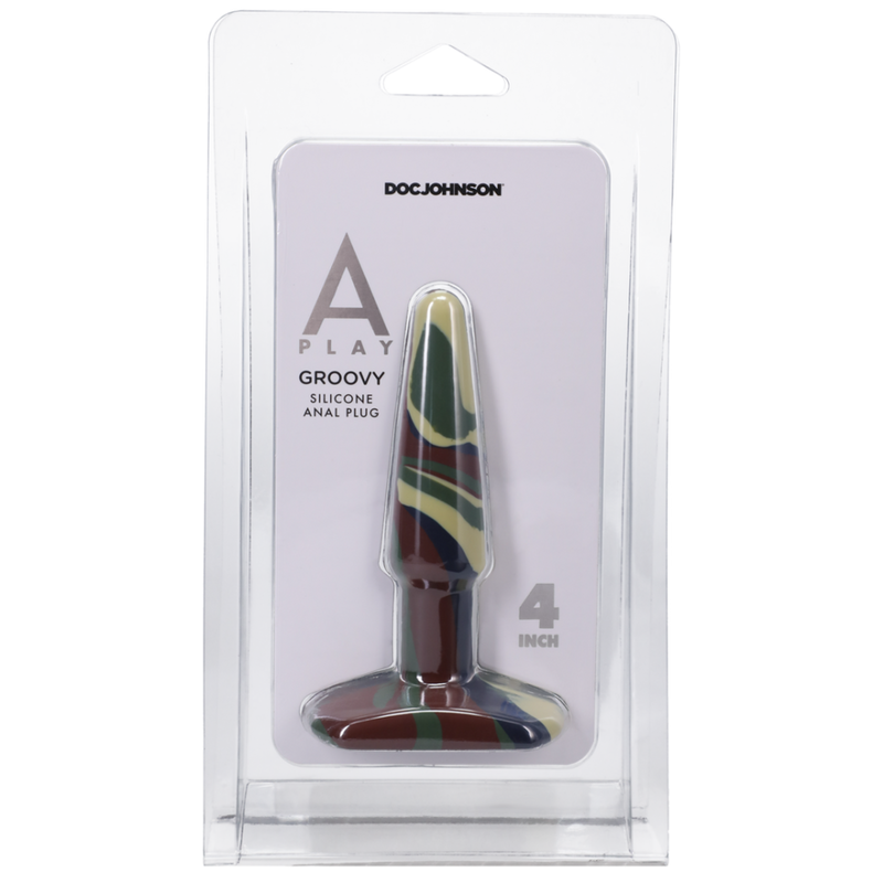 Groovy - Plug Anal en Silicone - 4 / 10 cm - Camouflage