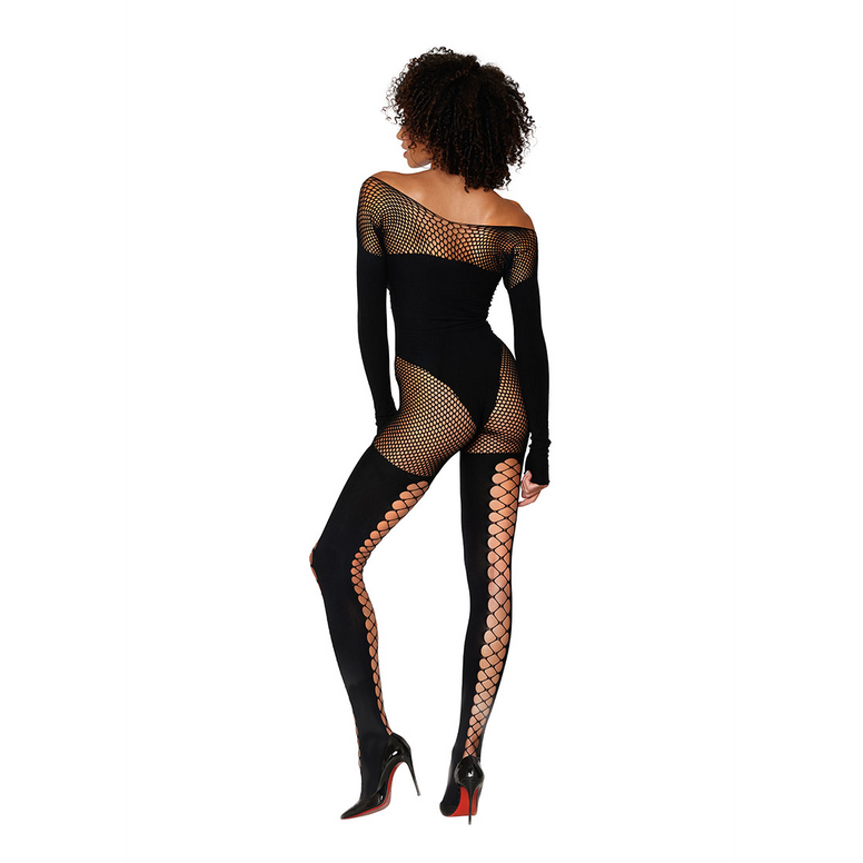 Bodystocking Diamond - Taille Unique - Noir