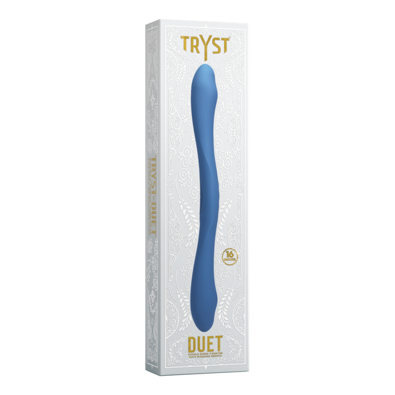 Duet - Double Ended Vibrator with Wireless Remote - Periwinkle