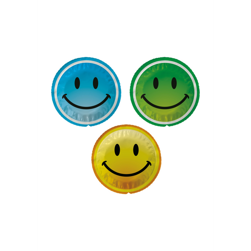 EXS Smiley Face Regular - Condoms - 100 Pieces