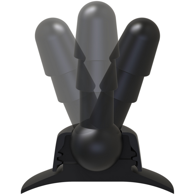 Deluxe 360 Swivel - Plug Anal avec Ventouse - 2 Pièces