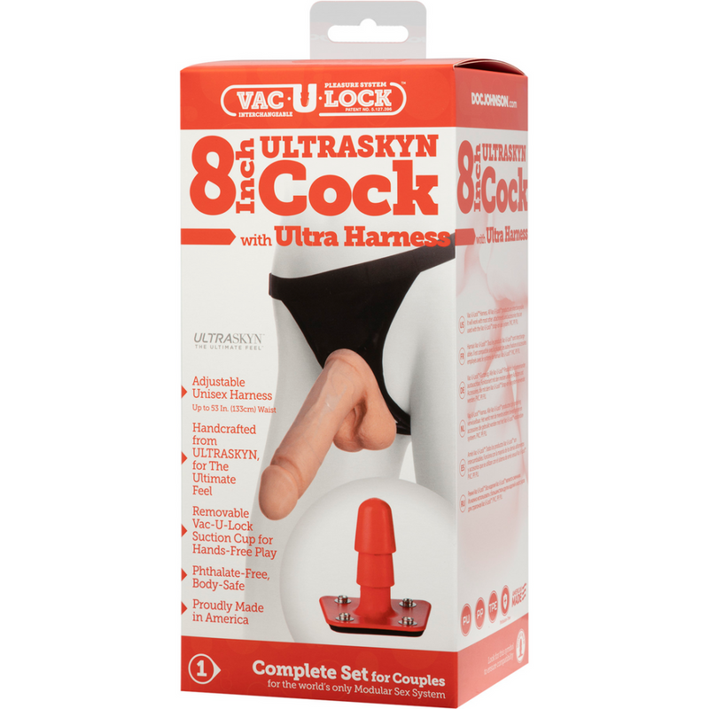 ULTRASKYN Harnais et Dildo - 8 / 20 cm