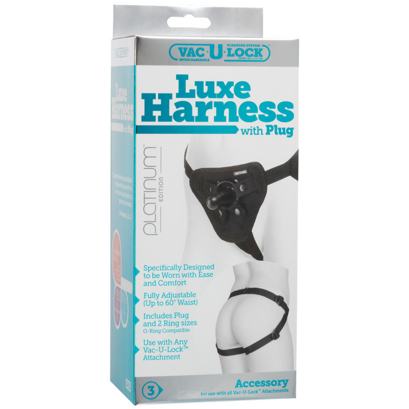 Harnais de luxe en platine avec plug