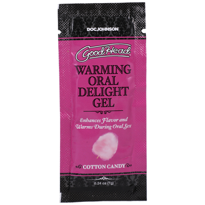 Warming Oral Delight Gel - Cotton Candy - Bulk Refill - 48 Pieces - 0.24 oz / 7 gr