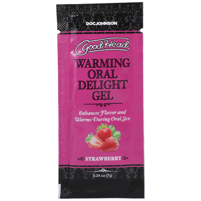 Warming Oral Delight Gel - Strawberry - Bulk Refill - 48 Pieces - 0.24 oz / 7 gr