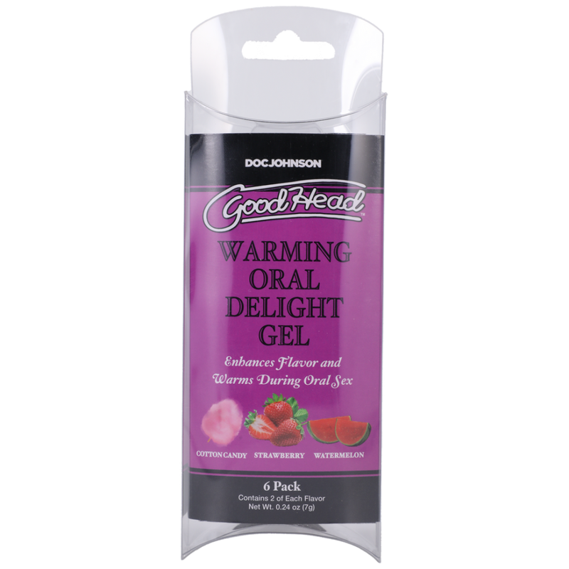 Warming Head Oral Delight Gel - 6 Pack - 0.24 oz / 7 gr