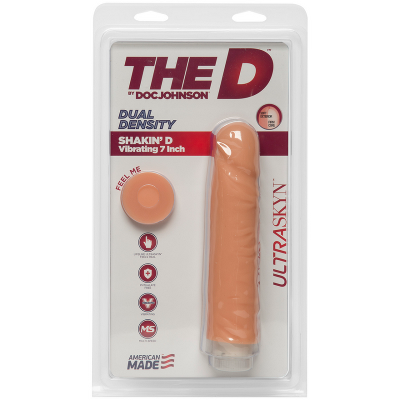 Shakin' D - Vibrant Réaliste ULTRASKYN Dildo - 7 / 18 cm