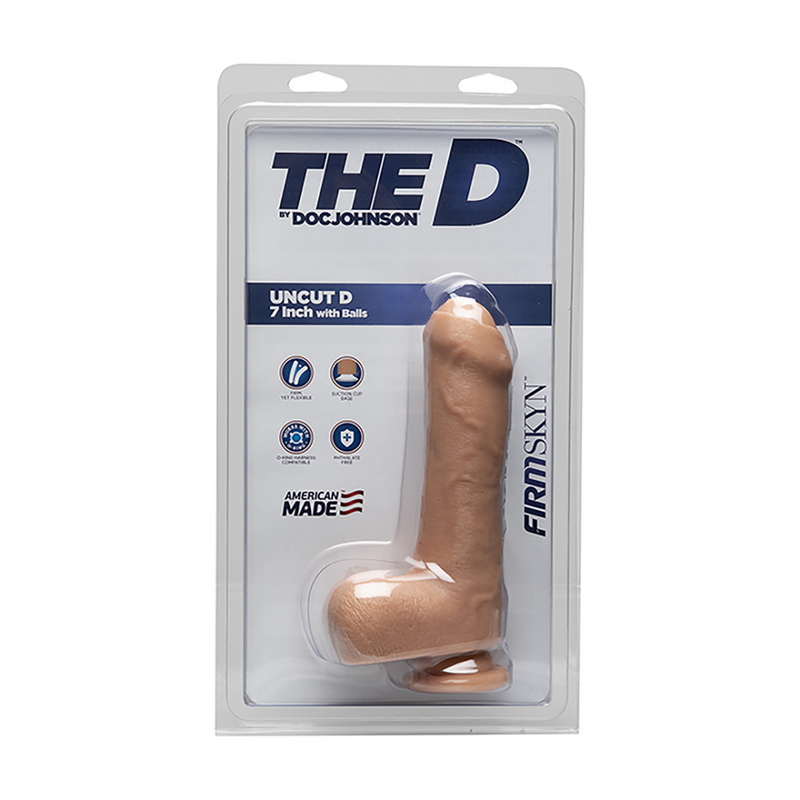 Dildo Uncut D - Réaliste FIRMSKYN avec Boules - 7 / 18 cm