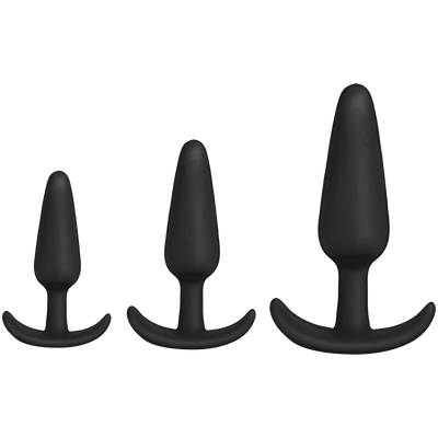 Tush Trainer - Set de 3 pièces en silicone - Noir