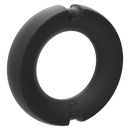Le Paradoxe - Anneau de pénis en silicone/métal - 45mm - Noir