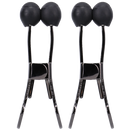 Pinces - Pinces à téton en acier inoxydable avec embout en silicone - Noir