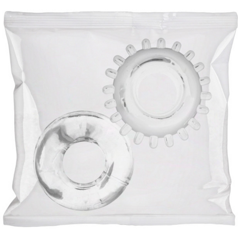 2 Pack C-Ring Set - Bulk Refill 50 Pieces - Clear