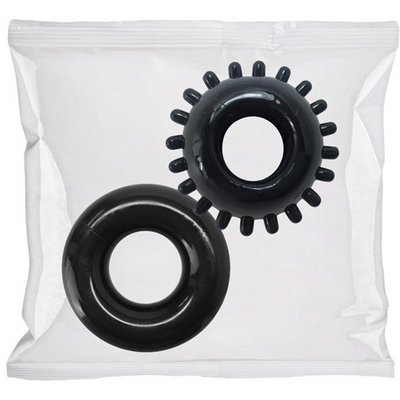 2 Pack C-Ring Set - Bulk Refill 50 Pieces - Black