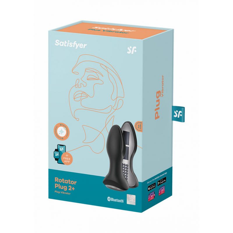 Rotar Plug 2Plus - Plug Anal Vibrant avec Application - Noir