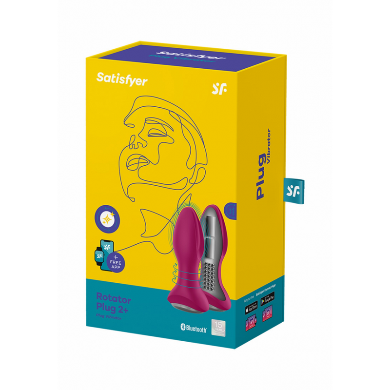 Rotar Plug 2Plus - Plug anal vibrant avec application - Fuchsia