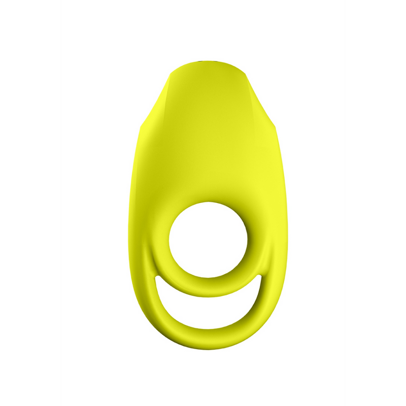 Spectacular - Double Strap Vibrating Cockring - Neon Green