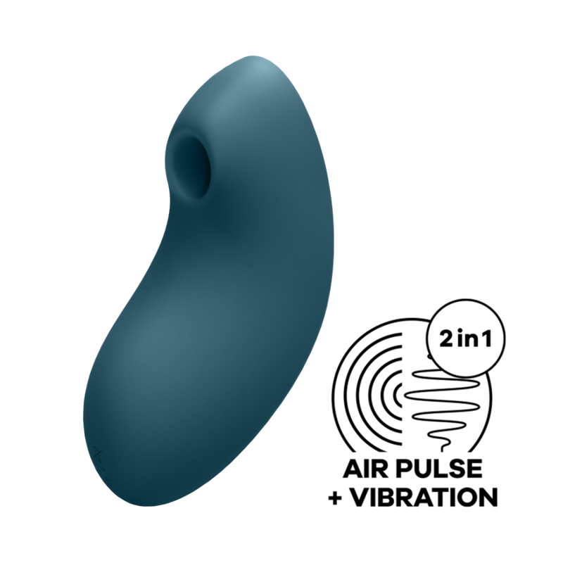 Vulva Lover 2 - Double Air Pulse Vibrator - Bleu