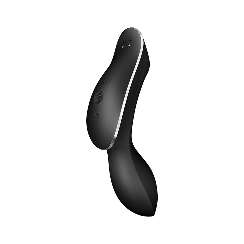 Curvy Trinity 2 - Vibromasseur à air pulsé insérable - Noir