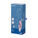 Hug Me - Vibrateur Lapin avec Embout en Forme de Langue pour la Stimulation du Clitoris - Rose