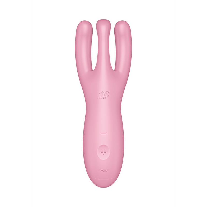 Threesome 4Plus - Vibrateur à poser avec application - Rose