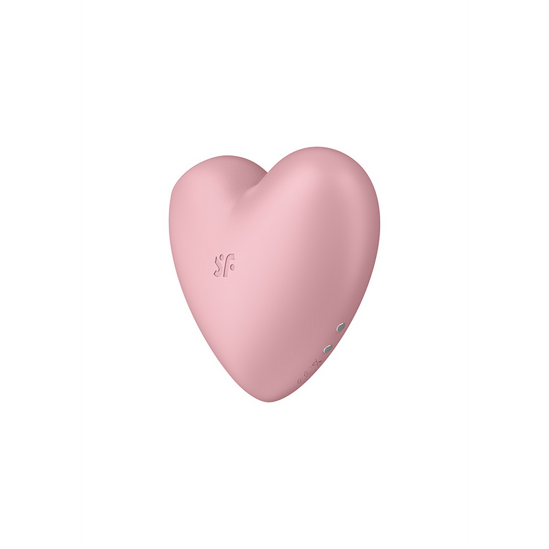 Cutie Heart - Stimulateur à Air Pulsé et Vibration - Rouge Clair