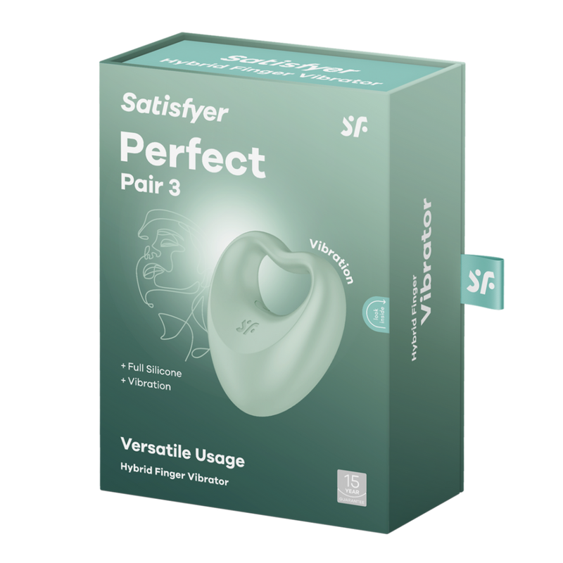 Perfect Pair 3 - Vibrateur par doigt hybride - Vert