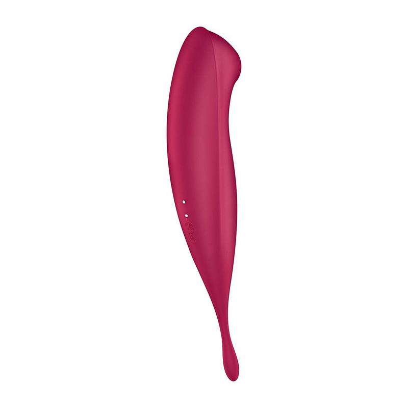 Twirling Pro - Tip Vibrator with App - Dark Red