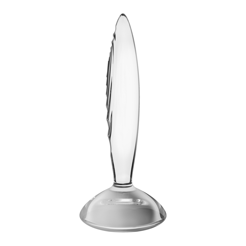 Cristal étincelant - Dildo en verre - Transparent