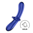 Double Crystal - Dildo en verre - Bleu clair