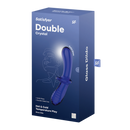 Double Crystal - Dildo en verre - Bleu clair