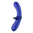 Double Crystal - Dildo en verre - Bleu clair