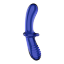 Double Crystal - Dildo en verre - Bleu clair