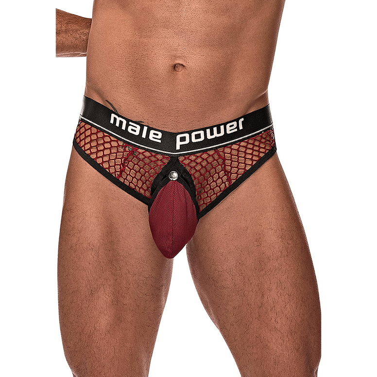 Cock Ring Thong - L/XL - Burgundy