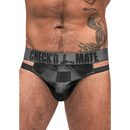 String découpé - S/M - Noir