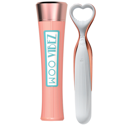 Vibromasseur en silicone rechargeable avec boîte de rangement