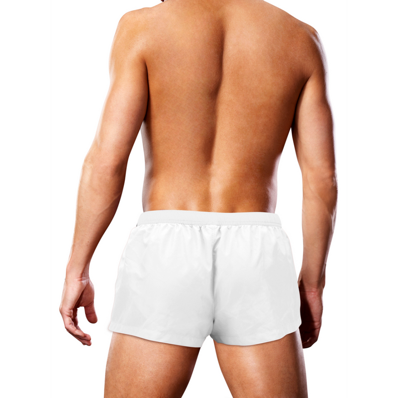 Short de bain blanc à patte surdimensionnée - S