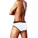 Maillot de bain Brief Blanc à Patte Oversized - M
