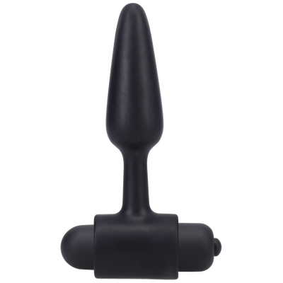 Plug anal vibrant - 3 / 8 cm - Noir