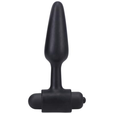 Vibrating Butt Plug - 10 cm - Noir