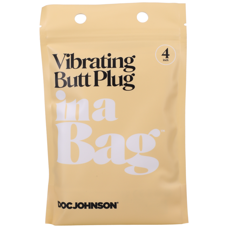 Vibrating Butt Plug - 10 cm - Noir